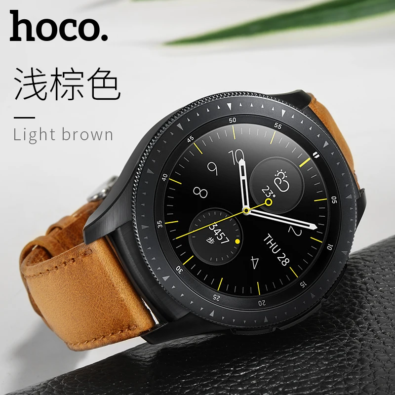 Ремешок HOCO из натуральной кожи для Samsung Galaxy Watch 42 мм браслет воловьей в стиле ретро