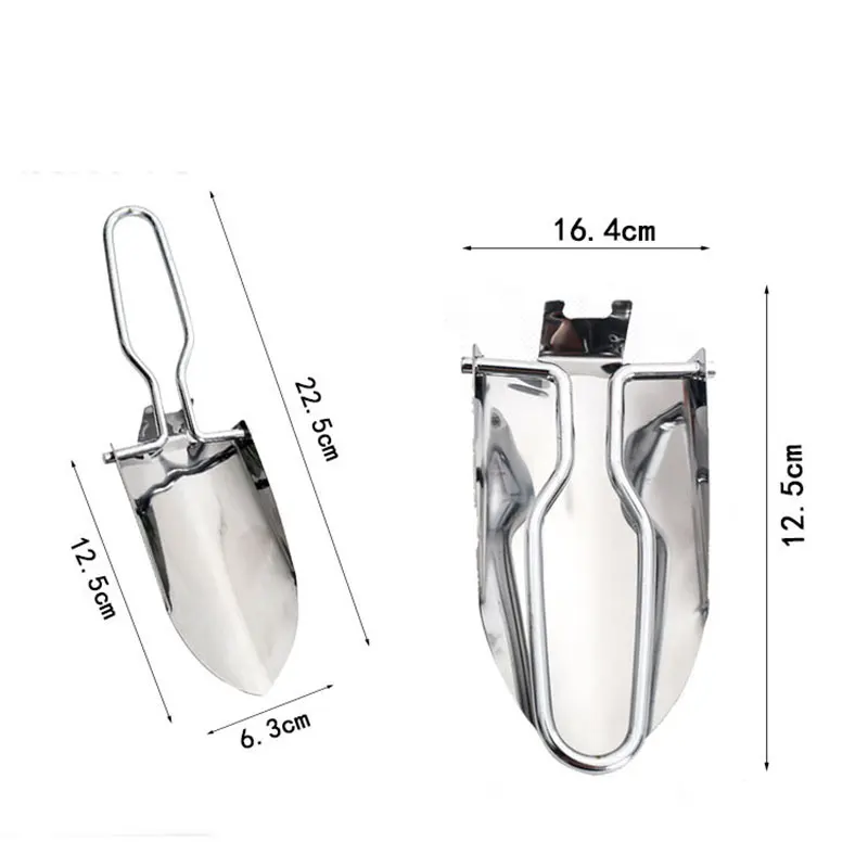 FATCOOL 1 шт., складная садовая лопата из нержавеющей стали, многофункциональная портативная садовая посадочная лопата, инструмент для пересадки