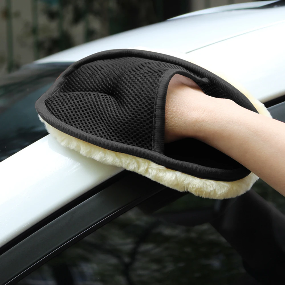 Мягкие шерстяные перчатки для мытья автомобиля BMW E60 Ford focus 2 Kuga Mazda 3 cx-5 Volkswagen Polo Golf 4