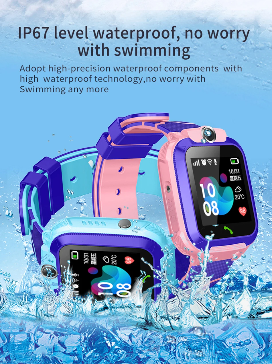 2019 новые умные часы LBS Kid SmartWatches детские часы для детей SOS Call Location Finder Locator трекер анти потерянный монитор + коробка