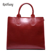 RanHuang высокое качество Для женщин из натуральной кожи Сумки большой Сумки Женская Мода сумки на ремне Краткая Курьерские сумки