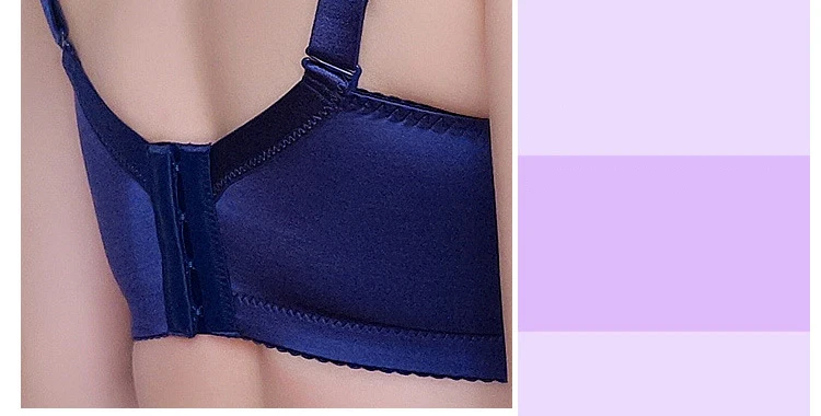 Women's High-grade Seamless Lace Embroidery Sexy Gathered Adjustment Type Without Steel Ring Underwear Bra Set
