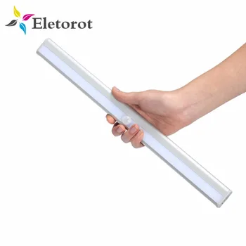 

20*LED USB Rechargeable Closet Night Light Motion Sensor Lights For Under Cabinet Kitchen Wardrobe Stairs Hallway