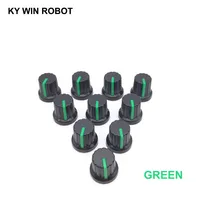 ^^Best Offers New 10 Pcs Green 6mm Shaft Hole Dia Plastic Threaded Knurled Potentiometer Knobs Caps ^^Best Offers New 10 Pcs Green 6mm Shaft Hole Dia Plastic Threaded Knurled Potentiometer Knobs Caps