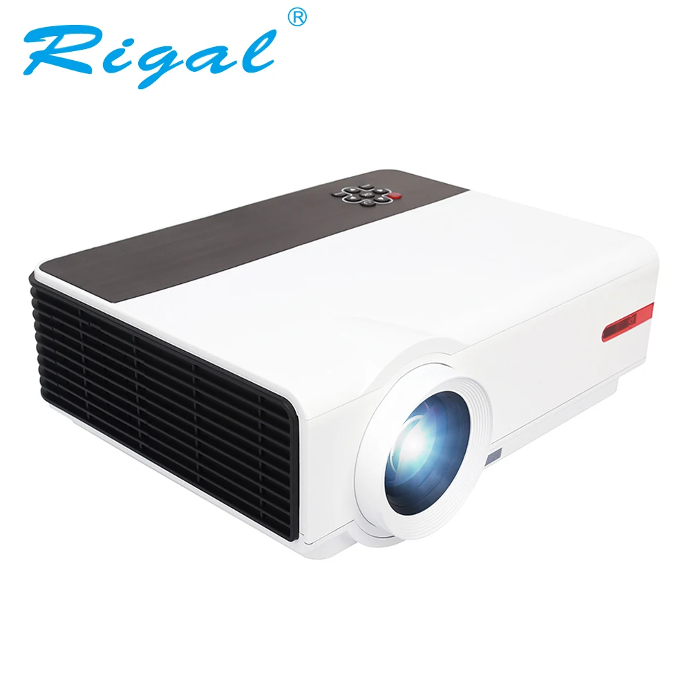 Rigal Projector RD808A 5500 Lumens HD Projector LED WIFI Android Projector 3D Beamer 1280*800 LCD HDMI VGA USB TV Projector