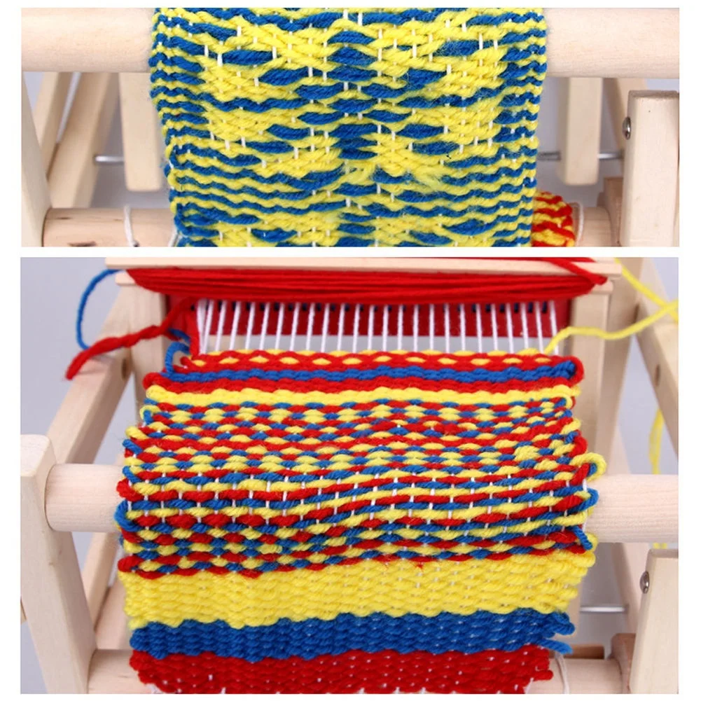 Деревянный ткацкий станок, обучающий инструмент для вязания, Детские художественные игрушки, ткацкий станок, швейные инструменты