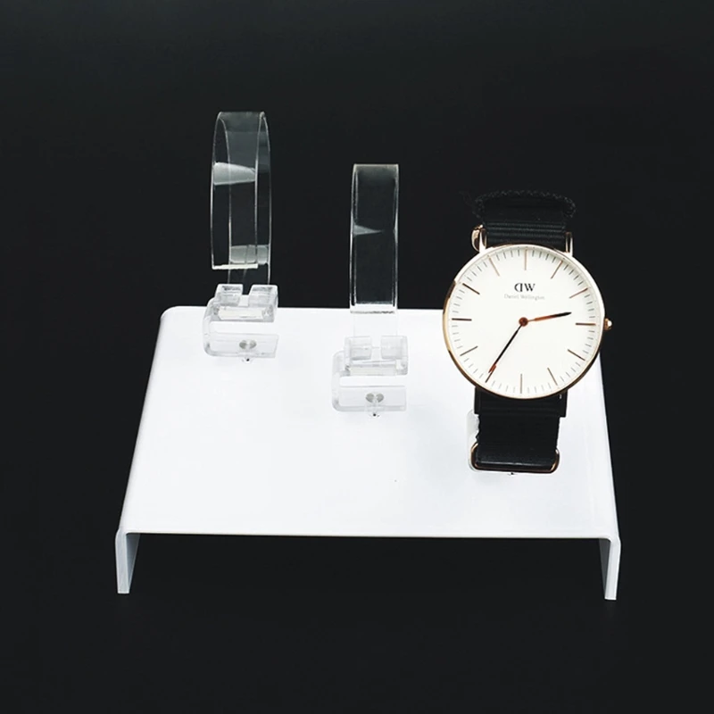 

JAVRICK New Watch Display Rack Jewelry Holder Three Watches Acrylic Showcase Clear Stand