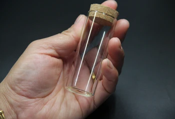 

50pcs 30*80mm 40ml Glass Jars Vial with Corks Test Tube Jars spice Storage Bottles Sand Liquid Food Bottles Wedding Home Decor