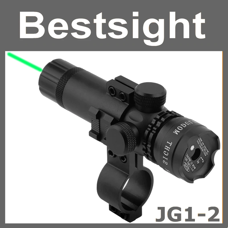 Tactical Rifle Laser Pointer Green Dot Laser Sight With Picatinny Rail