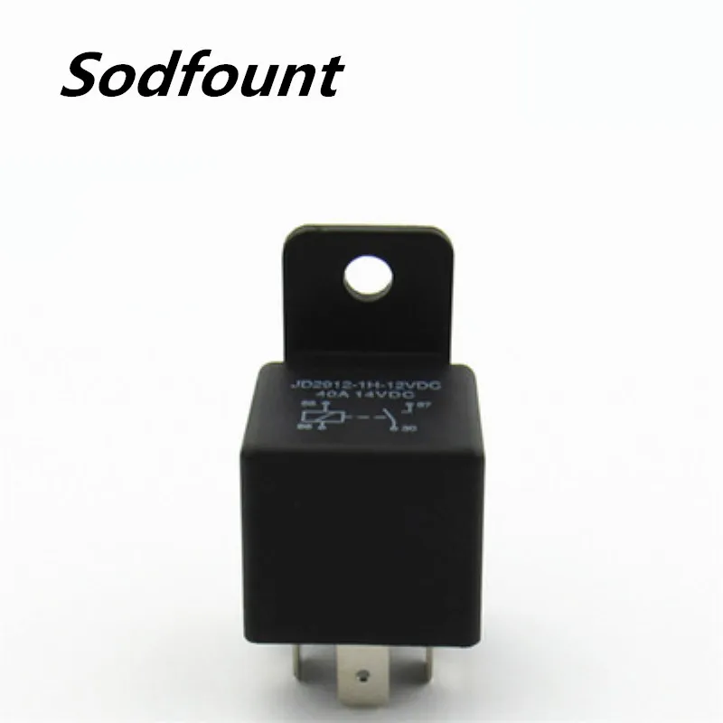 

10PCS High power conversion type 12V 40A automotive relay 4 foot plastic back JD1912 1914