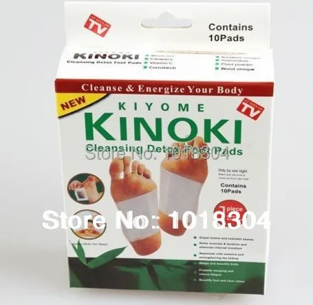 Розничная продажа box 100 шт. Очищение Detox подушечки Kinoki очистить и оживить ваше тело (1 лот = 5 Box = 100 шт. = 50 шт. патчи + 50 шт. клей) - изображение