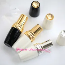 50 шт./лот тремя металлическими Цвет 5g кепка со стразами вращающаяся Помада Держатель 12,1 мм пустой контейнер для губной помады для продажи