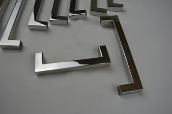 Length140mm1212mm Square Bar door handle mirror Stainless Steel Kitchen Door Cabinet Handle knob 55