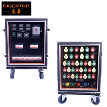 Gigertop Портативный Мощность коробка 24x 10-63AMP 220 В однофазный Мощность на световые индикаторы электрическая коробка для освещения сцены 6KW путь
