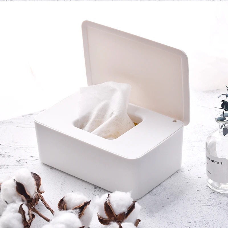 

New Simple Desktop Tissue Box with Lid Storage Box Wipes Container Napkin Holder Organizer Home Decor Storage Box Organizer