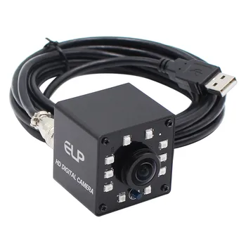 

ELP FULL HD 1080P night vision infrared USB Camera fisheye lens Wide angle 2MP OV2710 Sensor 3m cable UVC camera for ATM machine