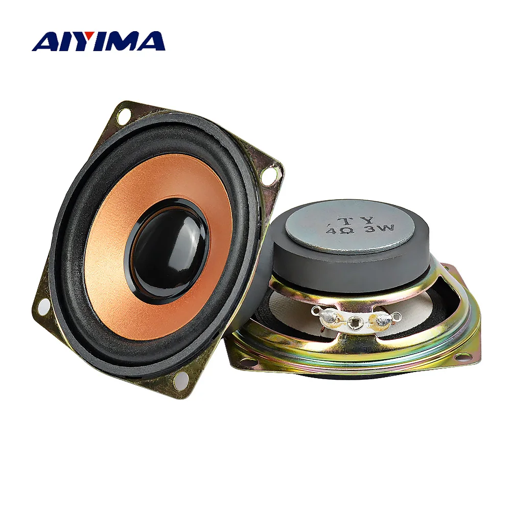 

AIYIMA 2Pcs 2.5Inch Audio Portable Speakers 4Ohm 3W 40 Magnetic Tweeter Loudspeaker DIY For Music Player Bluetooth Speaker
