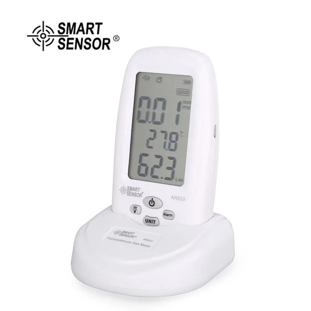 

SMART SENSOR AR820 HCHO Formaldehyde Air Quality Monitor Analyzer Temp Temperature Humidity Tester Gas Detector Meter