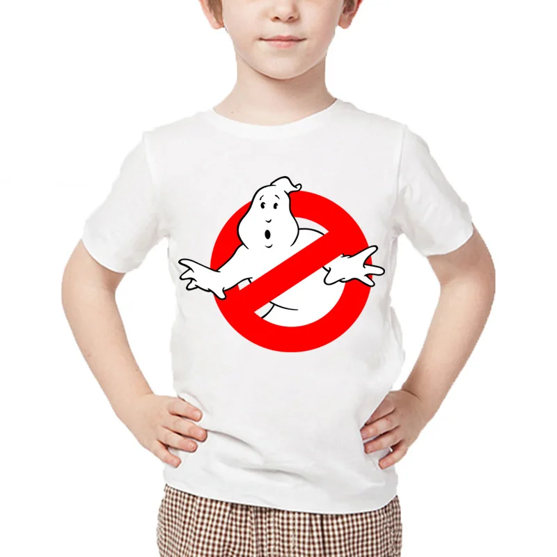 

Cartoon Ghostbusters Funny Cotton T-Shirt Children's Casual Wear Baby Boy/Girl Short Sleeve Summer Tops Short Sleeve