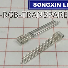 50 шт. RGB 255 прямоугольный светодиодный диоды для подавления переходных скачков напряжения прозрачный СВЕТОДИОДНЫЙ Яркость катод площадь 2X55 мм красного, зеленого и синего цвета светильник излучающие диоды для подавления переходных скачков напряжения DIY тока диода