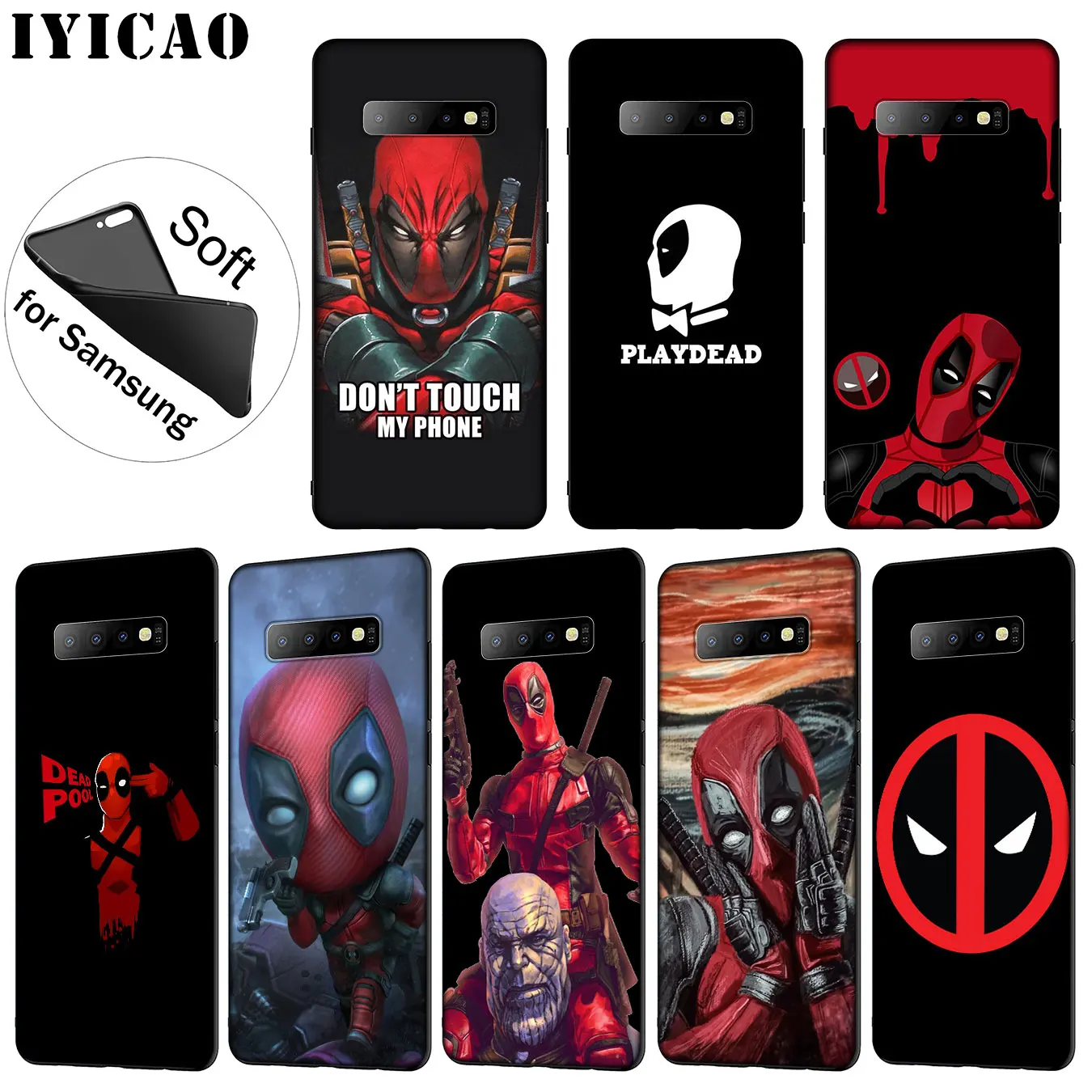 IYICAO Deadpool Movie Marvel Мягкий силиконовый чехол для телефона Samsung Galaxy S20 Ultra S10 Lite S9 S8 Plus S6