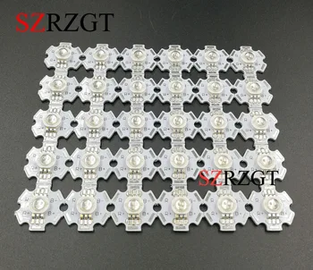 

50pcs 3W RGB Color 6pin LED Chip LED Light Lamp Part With 20mm Star Base