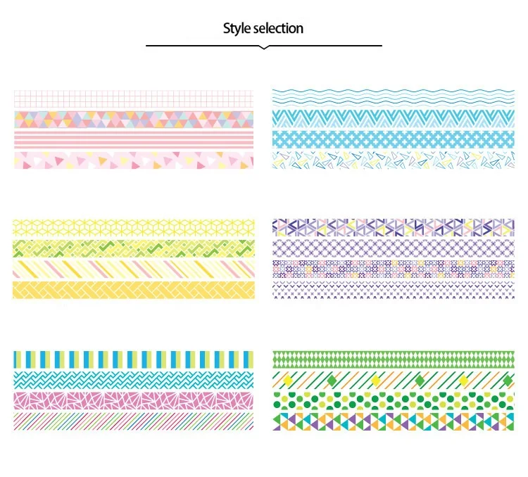 24 шт, базовый цвет лента для декорации Washi набор 10 мм Мини клей малярный наклейки с лентами Скрапбукинг Канцелярские Принадлежности для альбома A6012