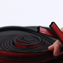 Авто-Стайлинг автомобиля дверные уплотняющие полоски наклейки для авто резиновые уплотнения звук изоляционный уплотнитель клей боковой обрез Шум изоляции