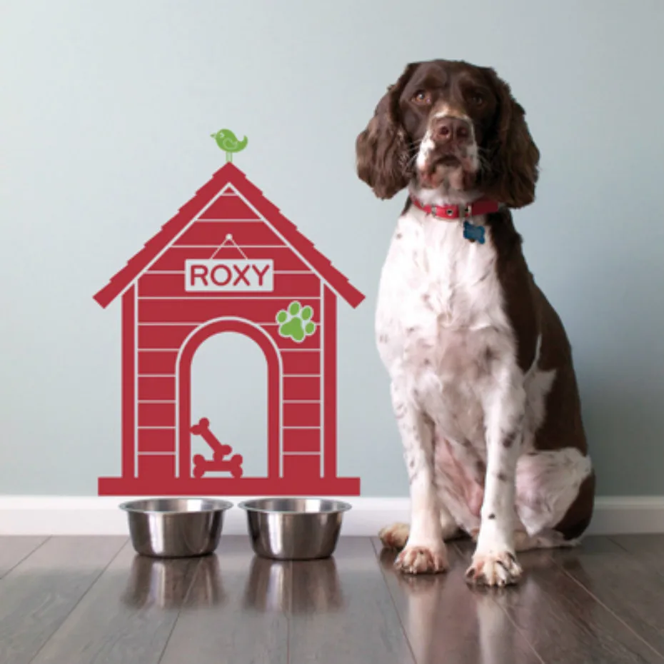 Buy New 2018 Dog House Wall Sticker Personalized Name