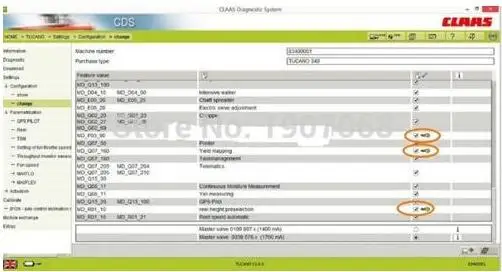 for Claas Diagnostic System CDS 7.3.3 [Update 2018] Highest level ( can change parameters and don`t need pass) FOR CLAAS |