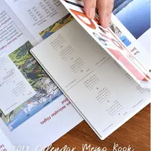 Календарь блокнот 9,6*14,7 см DIY Дневник принадлежности липкий календарь бумага 20 листов