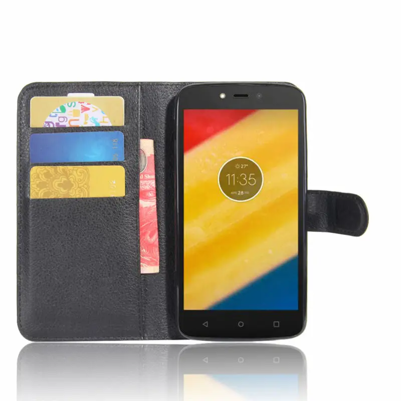 Чехол для Motorola Moto C чехол бумажник из искусственной кожи телефона Lenovo XT1750 XT1754 XT1755