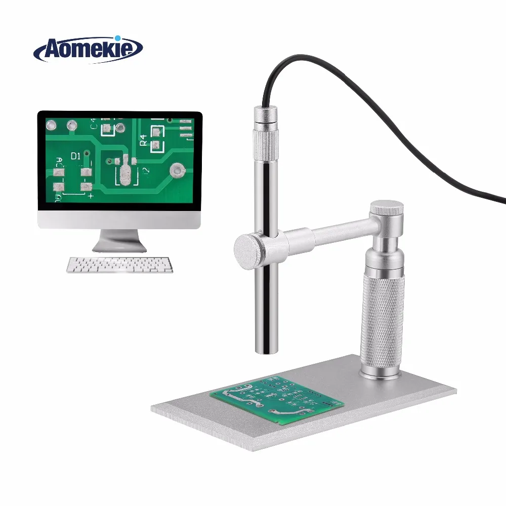 Цифровой usb-микроскоп AOMEKIE 500X 2 Мп HD подставка для видеокамеры электронная ручка