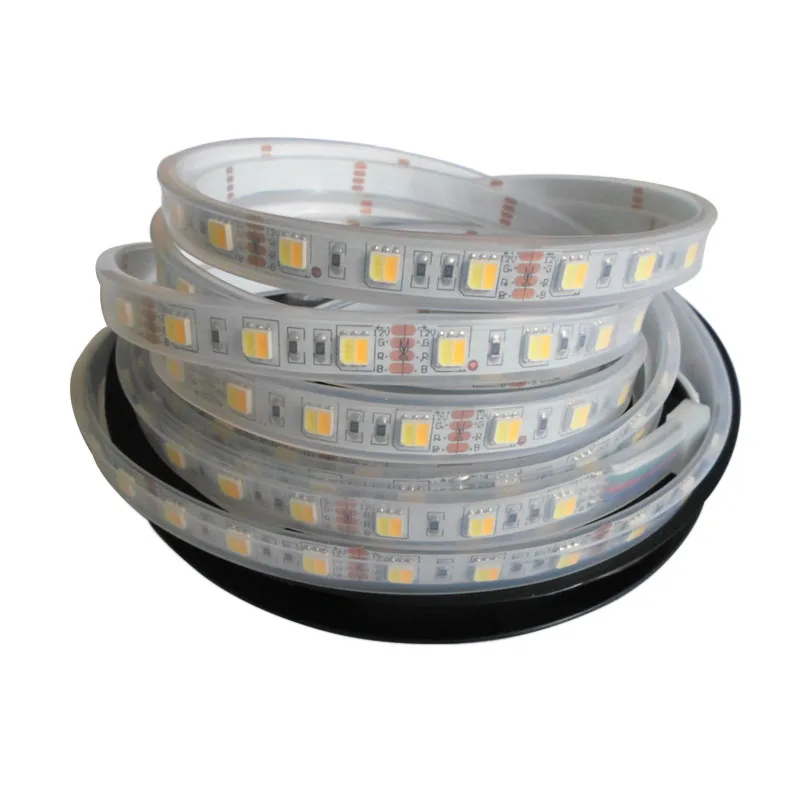 5mX Высококачественная Светодиодная лента 5050SMD регулируемая цветная Двухцветная