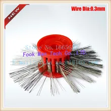 Ювелирная полировальная щетка стальная проволока щетка желтого цвета полугрубая 0,45 мм Диаметр 5 шт./лот