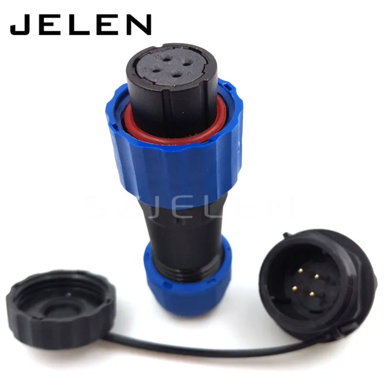 SD16 , IP68 4 pin panel mount connector, Waterproof and dustproof