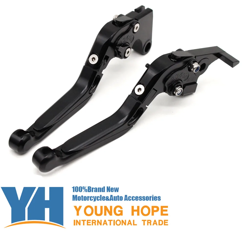 Motorcycle Adjustable Folding Extendable Brake Clutch Lever fits For