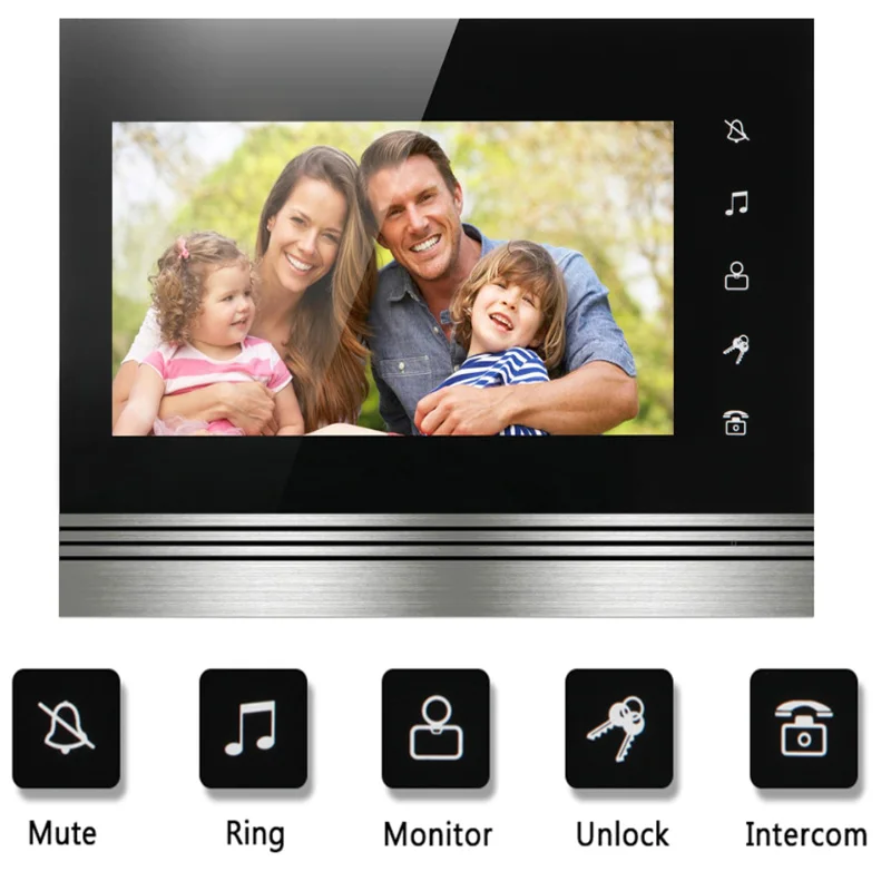 

GALO 7" Wired Night Visual Video Door Phone Doorbell Intercom System Home Security LCD Monitor Waterproof
