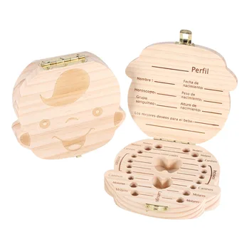 

Wood Storage Box For Baby Kids Tooth Box Organizer Storage Box For Baby Milk Teeth Collect Organizador Case
