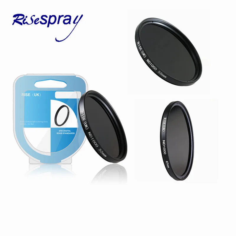 Camera filter 49mm/52/55/58/62/67/72/77mm Neutral density ND 1000