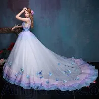 Sexy-Paris-style-Color-yarn-vintage-wedding-dress-2016-bride-V-collar-elegant-trailing-fashion-Bridal