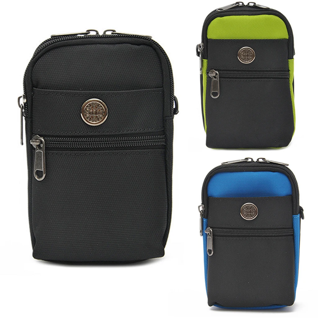 Nylon Crossbody Bag Purse Cell Phone Wallet Case Casual Handbag Water Resistant with detachable strap for Men Women Waist Belt