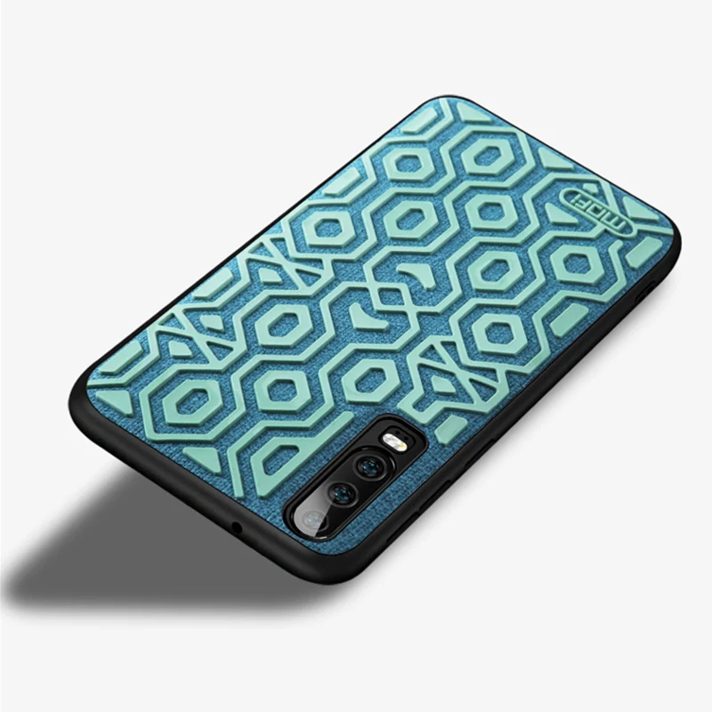 Green Чехол P30 для huawei P30, чехол Mofi для huawei P30 Pro, чехол для huawei P20 pro, чехол, нескользящий, нескользящий, предотвращающий падение P20, чехол - Цвет: Green