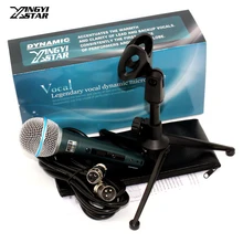 Профессиональный переключатель динамический проводной микрофон стенд металлический Настольный держатель Штатив для Бета BT 58A караоке микрофон микрофона Аудио миксер