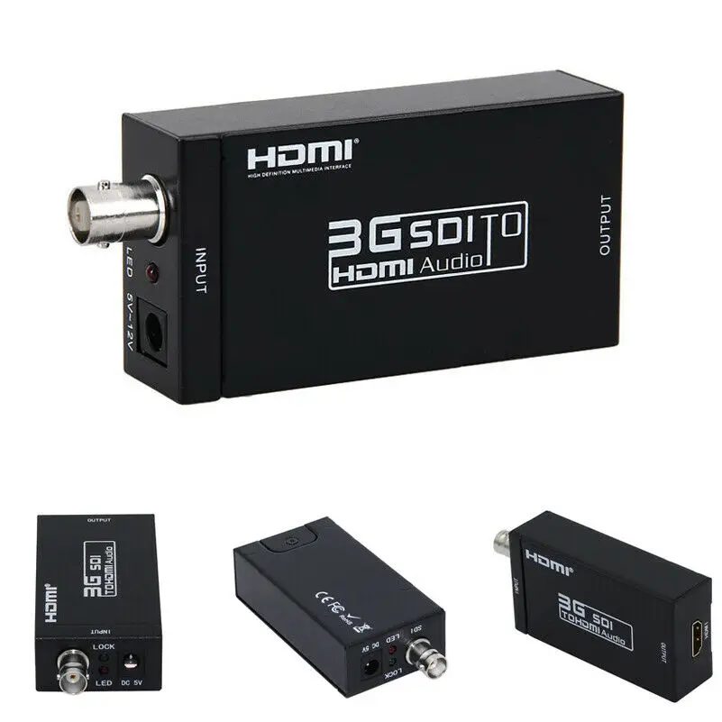 

SDI to HDMI Converter BNC HD-SDI 3G-SDI to HDMI Video Converter Adapter Mini Box Support 1080P/720P For Game Box/SDI DVR/Camera