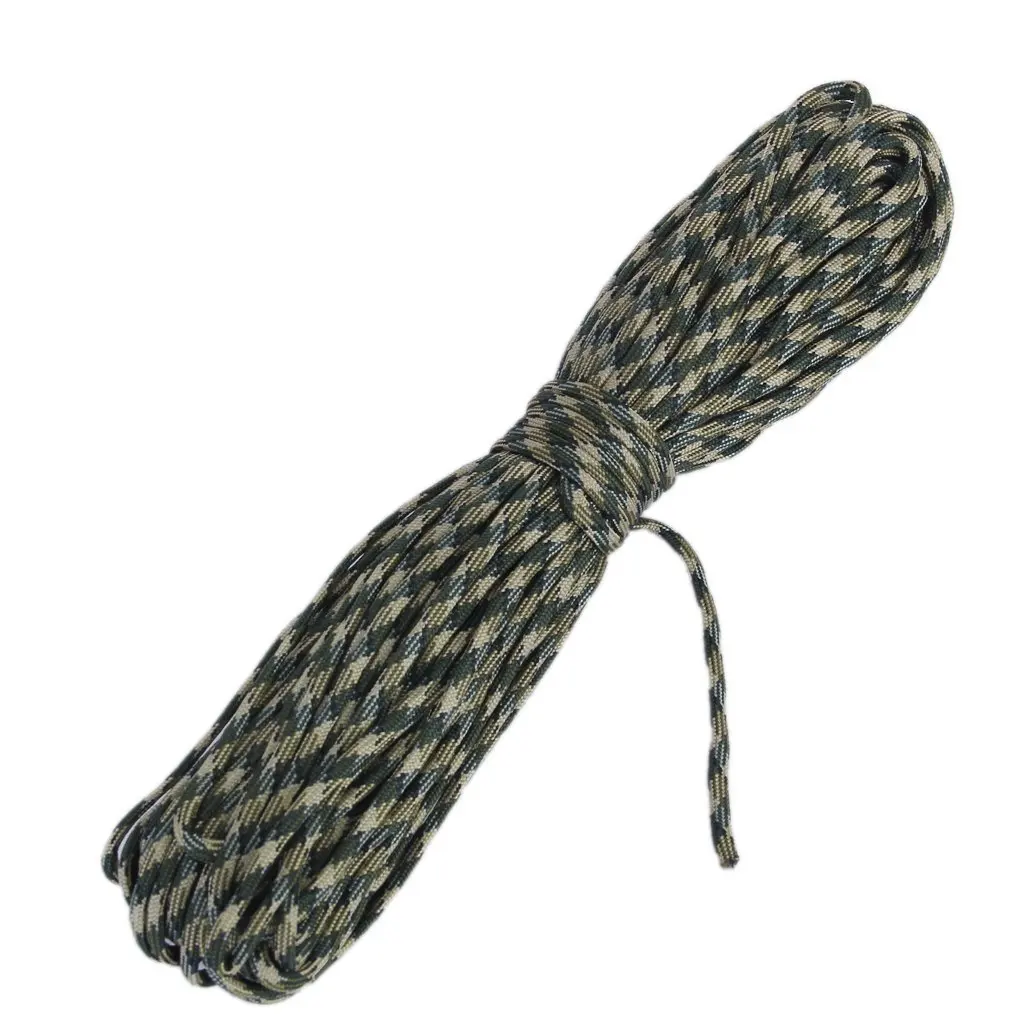 100ft 550 الحبل Paracord في المظلة بقاء الحبل-وودلاند كامو 100ft 550 الحبل Paracord في المظلة بقاء الحبل-وودلاند كامو