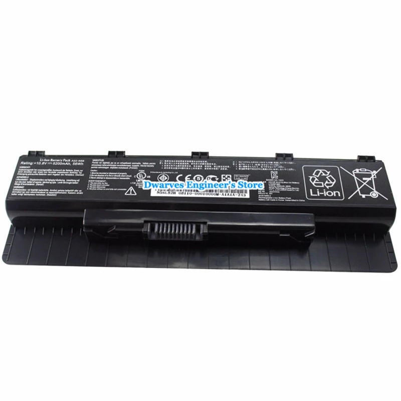 Аккумулятор N46VZ для Asus A31 N56 A32 A33 N5 N46JV N46VJ N46VM N56D N56DP N56J N56VZ N76 N76V 5200mAh 56Wh|Аккумуляторы