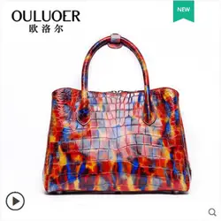 Ouluoer Limited edition тайский крокодиловой кожи живота сумка 2019 Новый Platinum сумка кожаная сумка женская сумочка
