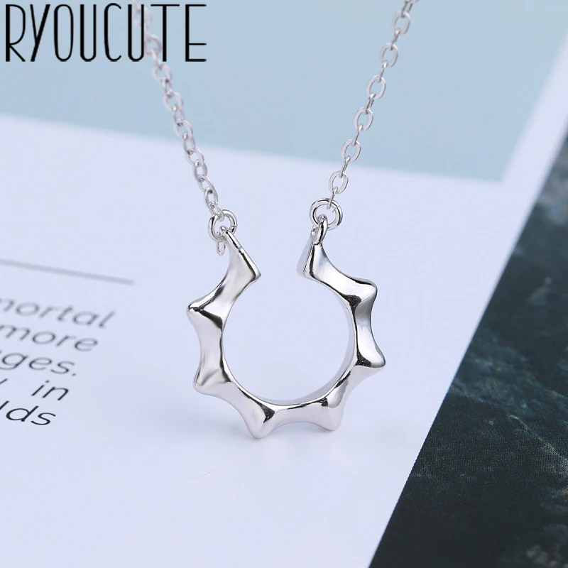 

Bohemia Punk Real 925 Sterling Silver Geometric Necklaces For Women Gift Statement Necklace Wedding Jewelry Kolye Colar Bijoux