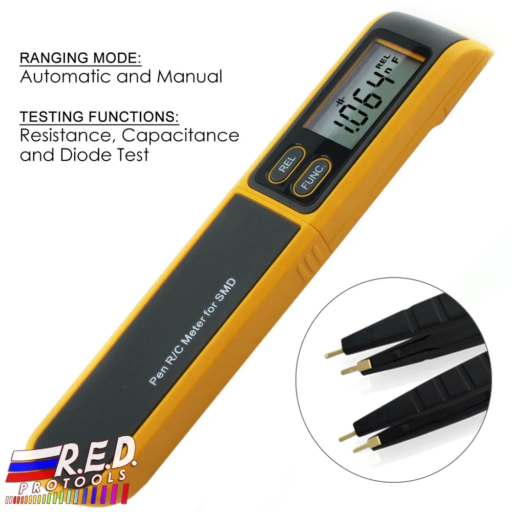 

Digital Manual and Auto-Scan Resistance RCD Capacitance Meter Tester Multimeter SMD 5999 Max Non-Magnetic Steel Tips